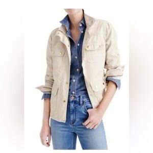 J Crew Barn Coat Sz XS Cream